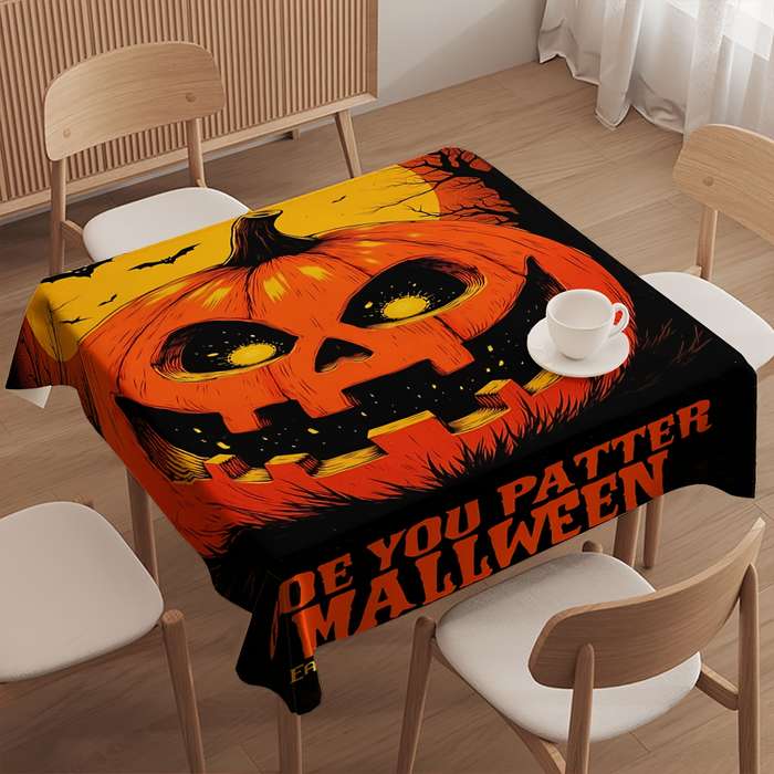 Halloween tablecloth decoration size 140cm x 140cm or 55.12in x 55.12in