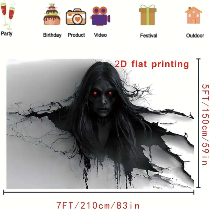 Halloween Decorations Size 6 X 4Ft  180 X 120Cm