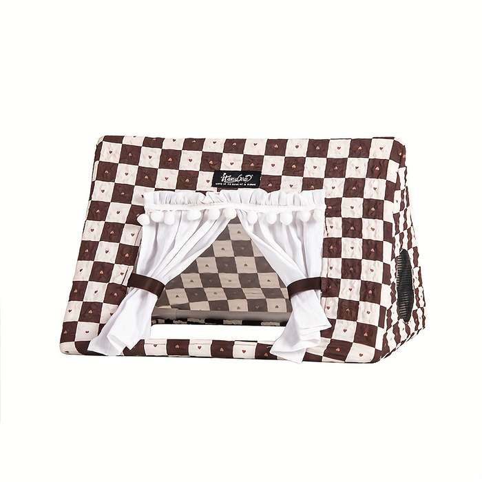 Pet supplies color Brown Plaid size M