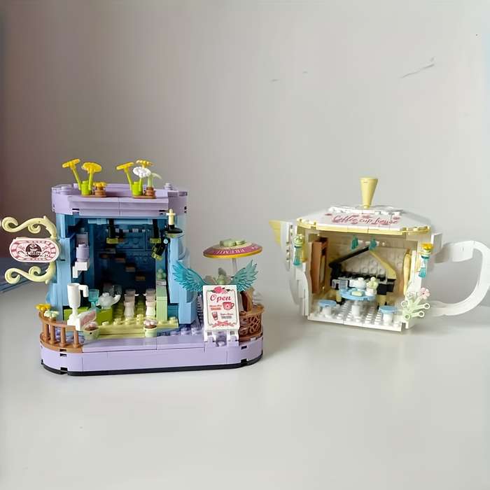 Building Toy Architectural Model Toy Set Model Mocha Pot Building Blocks
