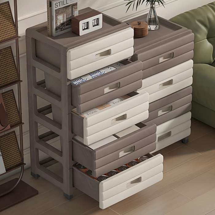Storage And Organizationcolor Grey White Items 3 Layer