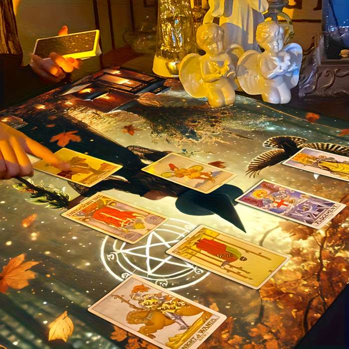 Halloween tablecloth decoration size 19.29 x 19.29 inches 49 x 49 cm