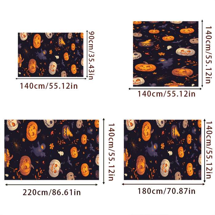 Halloween tablecloth decoration size 140cm x 140cm or 55.12in x 55.12in