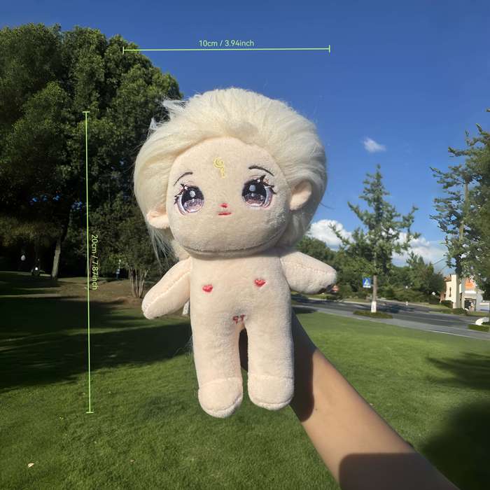 Toy Dolls Style Qingyan white short hair humanoid doll excluding wig  clothes and accessories