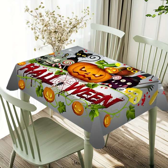 Halloween tablecloth decoration size 140x200 cm or 55.11x78.74 in