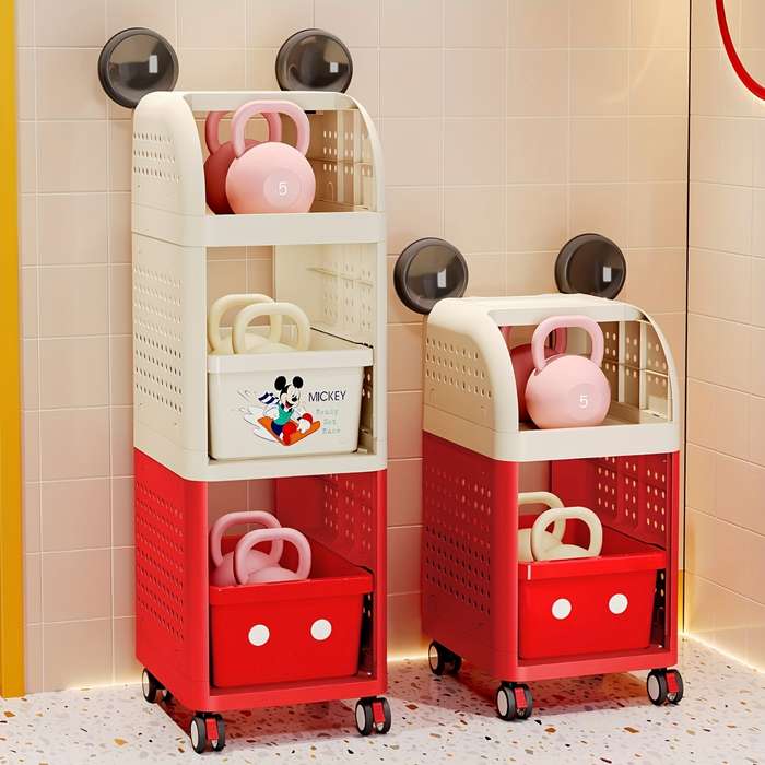 Storage And Organizationcolor Black And Red 2 Layer Standing Model