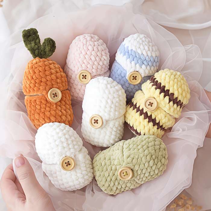 Toy Dolls Items Adorable Hatching Animal  7 Piece Set  Crochet Kit