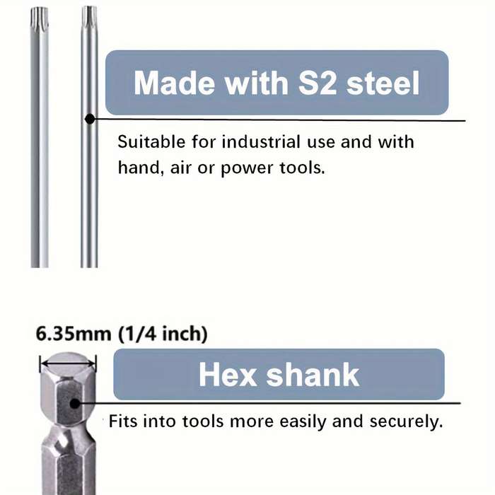 Screwdriver Bit Tool Set Size 100Mm 11Pcs Set