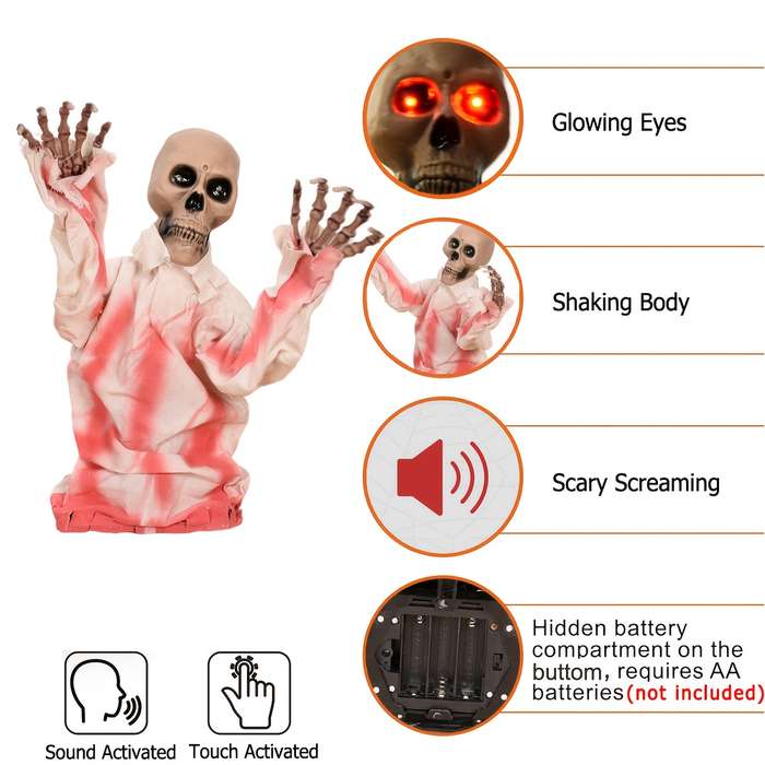 Halloween Decorations Style Bald Head
