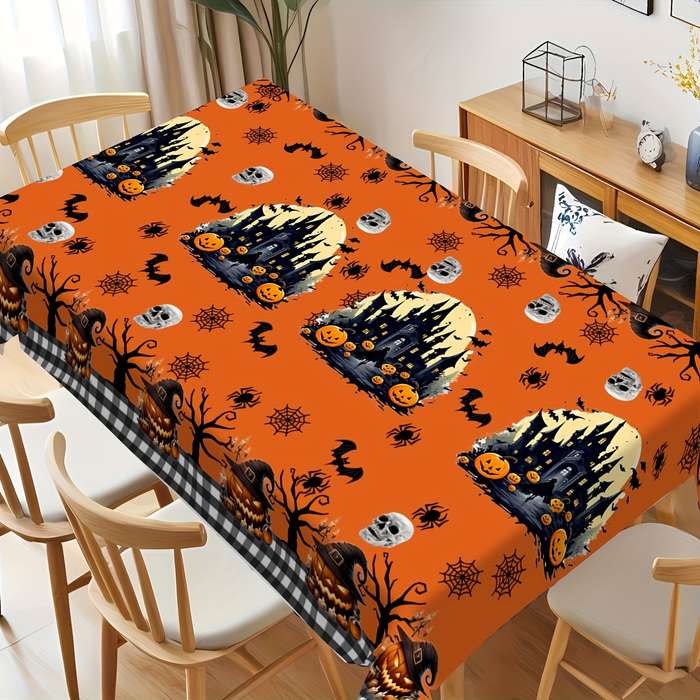 Halloween tablecloth decoration size 55.1 x 70.8in or 140 x 180cm
