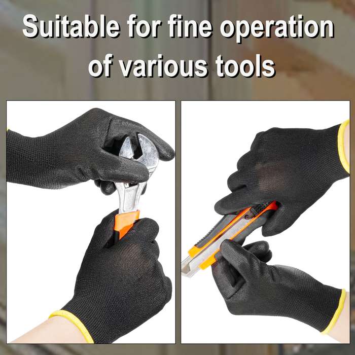 Work Gloves Items Upgraded Thickened Black Gloves S