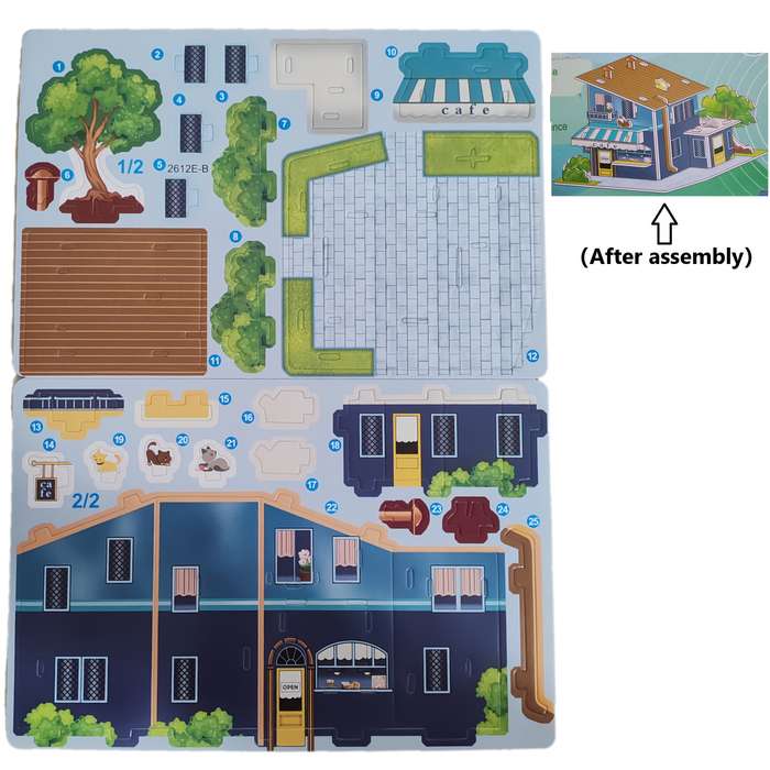 Building Toy Architectural Model Toy Set Items Inn