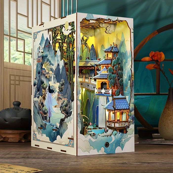 Building Toy Architectural Model Toy Set Style Penglai Wonderland