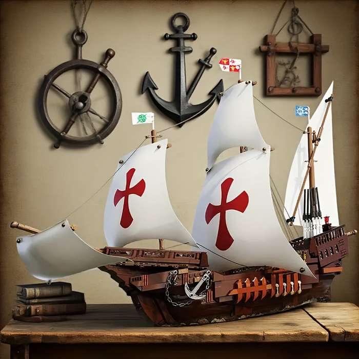 3D Jigsaw Puzzle Model Ship Material Abs