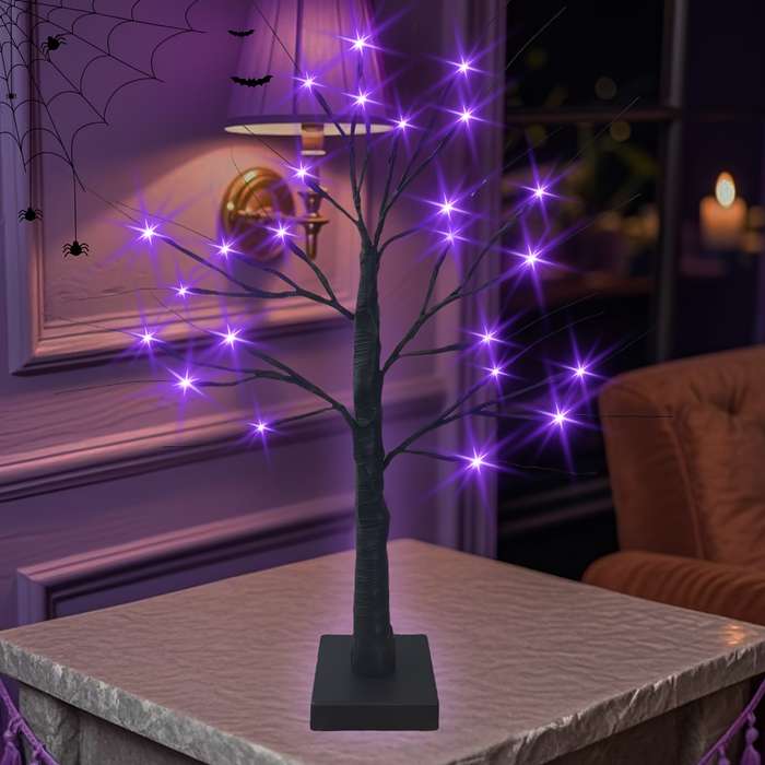 Halloween Decorations Color Purple Orange Size 1Pack 24Led 61Cm 23.9In