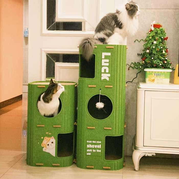 Pet supplies color Green Model Multi    hole 3    layer Cat Climbing Frame