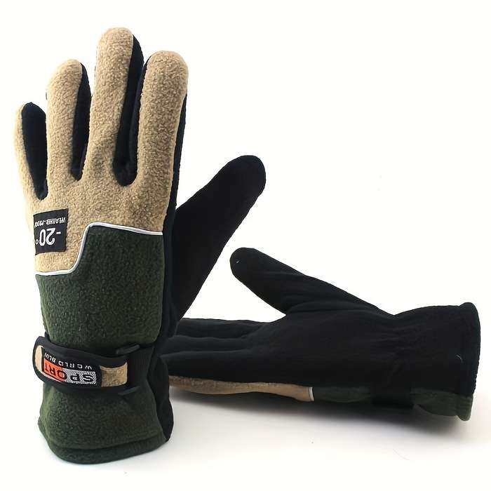 Winter Gloves Color Men To Blue