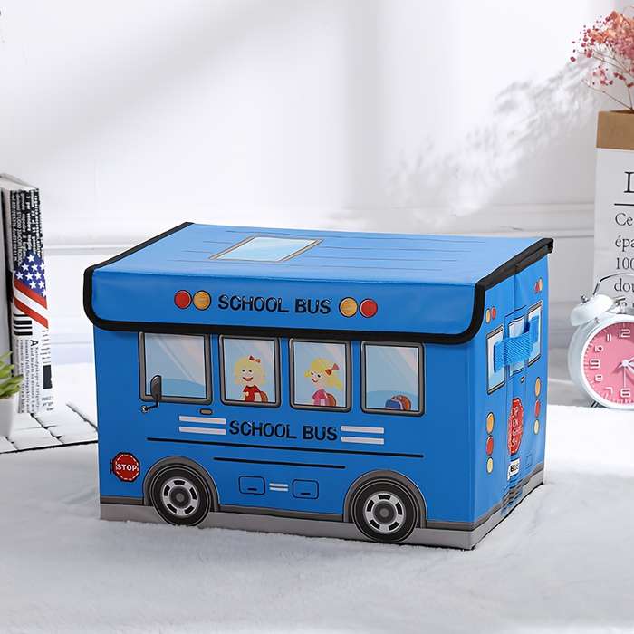 Storage And Organizationitems Blue School Bus