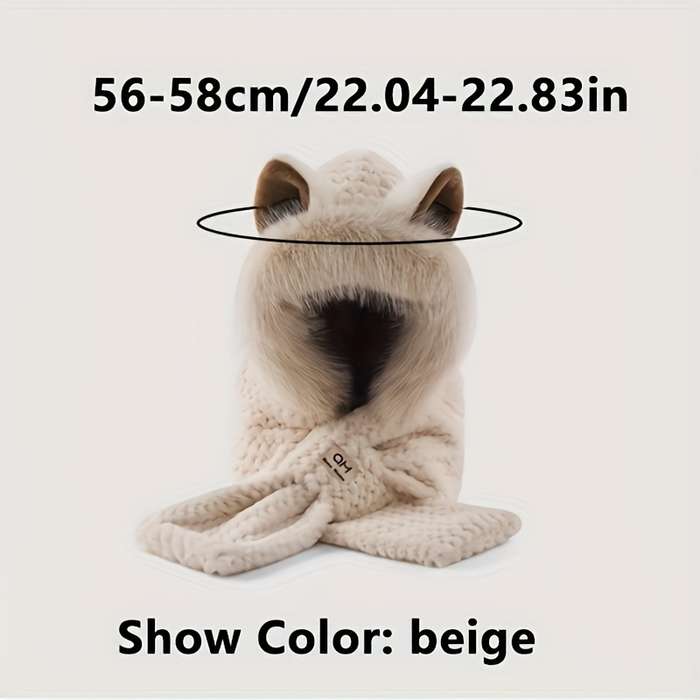 Winter Hat Color Khaki Items Cat Ears