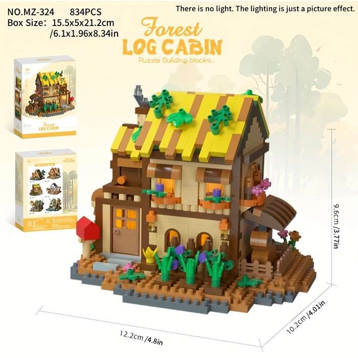 Building Toy Architectural Model Toy Set Style Forest Tree House Mz 326