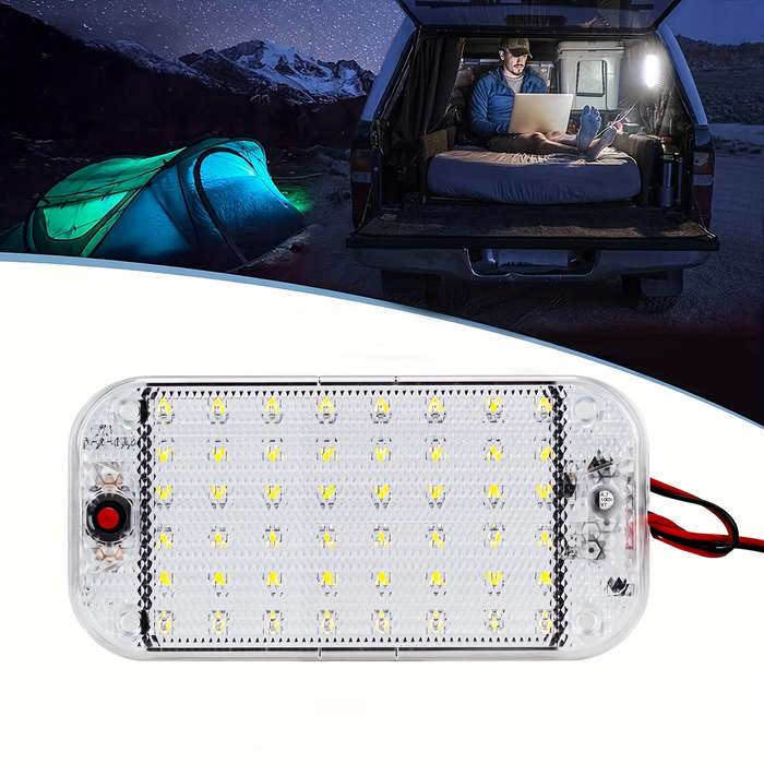 1pc 12V 800 Lumens Super Bright LED Ceiling Dome Light for RV Car Trailer Truck Camp