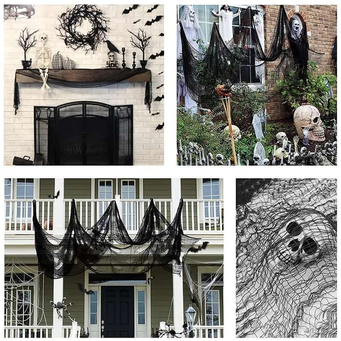 Halloween Decorations Style Black  4Pcs