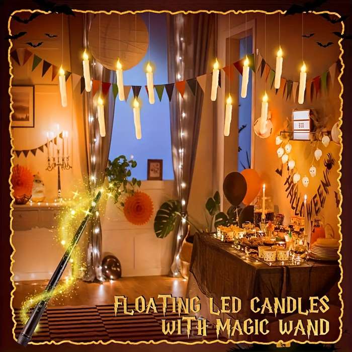 Halloween Decorations Model Halloween Hanging Candle Lamps Quantity 12Pcs