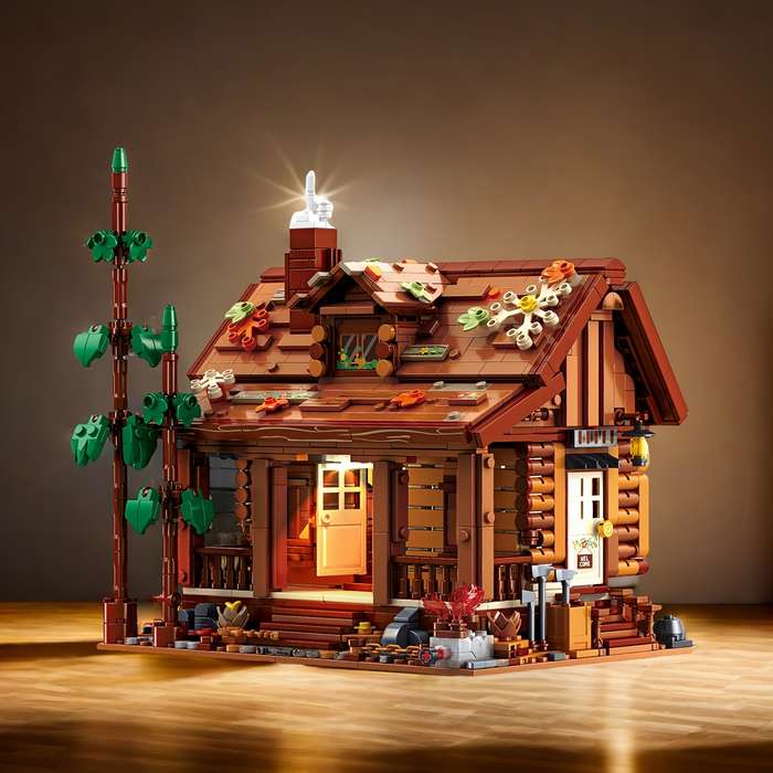 Building Toy Architectural Model Toy Set Quantity 1969Pcs Forest Cabin