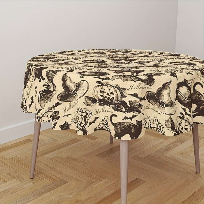 Halloween tablecloth decoration size 152.4x152.4 cm Round