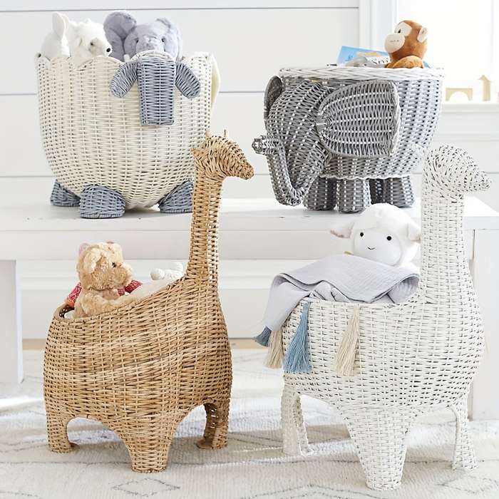 Storage And Organizationcolor Cartoon Storage Basket