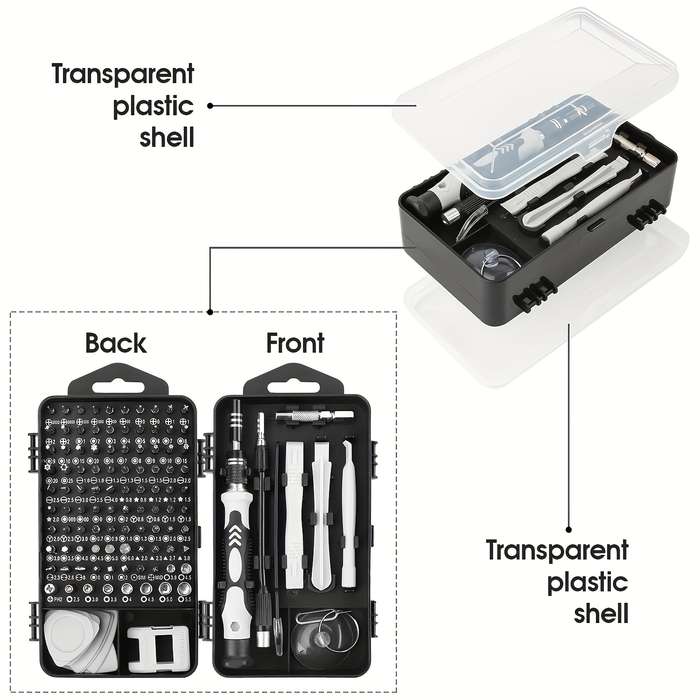 Screwdriver Bit Tool Set Color Grey Advanced Edition