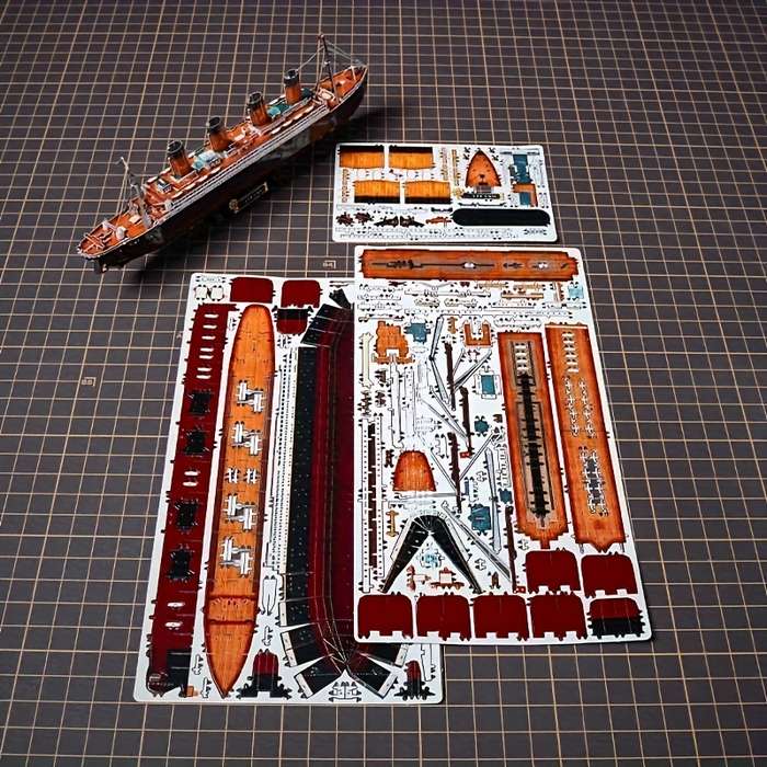 3D Jigsaw Puzzle Model Ship Items Titanic For Ages 14 And Up