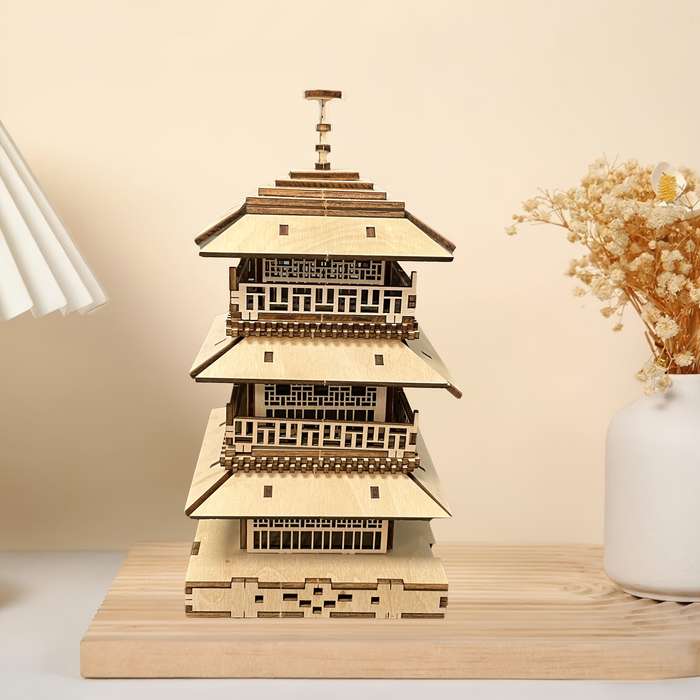 Building Toy Architectural Model Toy Set Model Three Story Tower