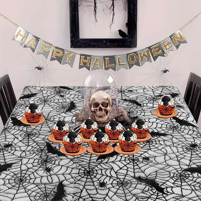 Halloween tablecloth decoration Quantity 2pcs