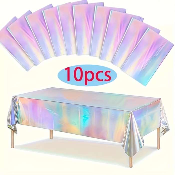 Halloween tablecloth decoration color Reflective Tablecloth 10 Pack size 137 x 183
