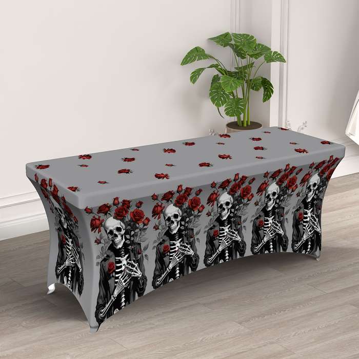 Halloween tablecloth decoration color Gray Bottom size 8FT
