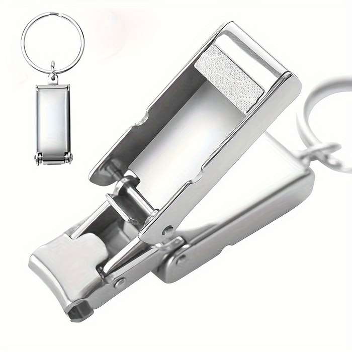 1pc Stainless Steel Precision Manicure Clippers Mini Folding Nail Clippers High-end Portable St
