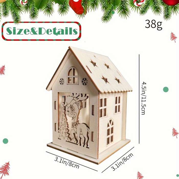Building Toy Architectural Model Toy Set Items Holiday Season House 6 Pack