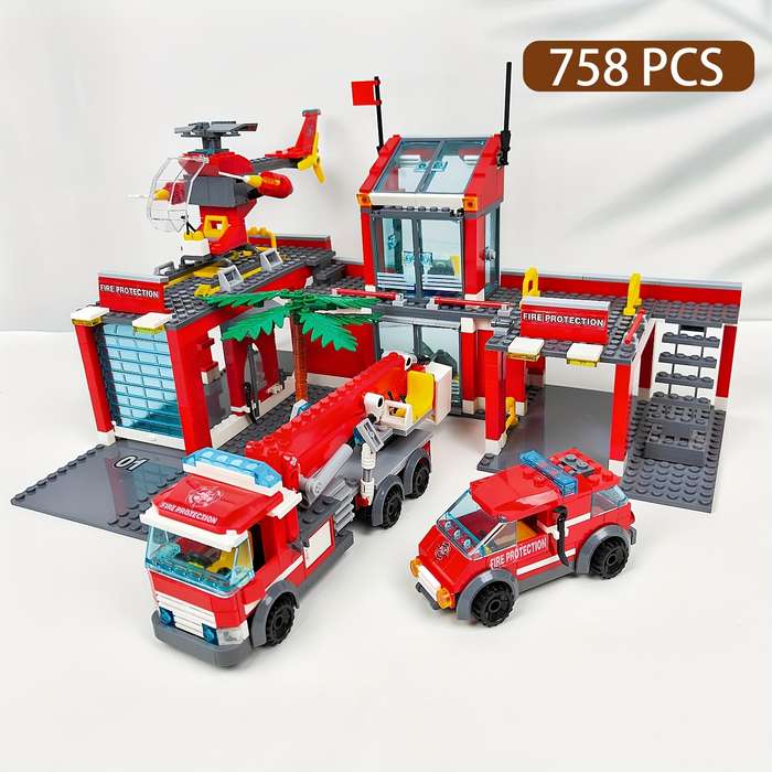 Building Toy Architectural Model Toy Set Items No. 07  758 Pieces