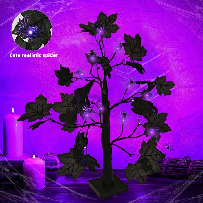 Halloween Decorations Color Spider Tree Light