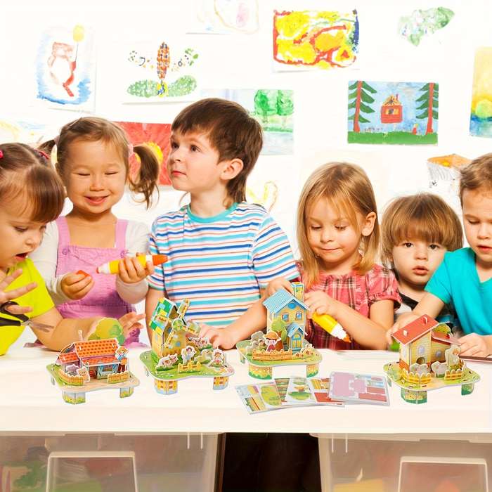 Building Toy Architectural Model Toy Set Quantity 12Pcs