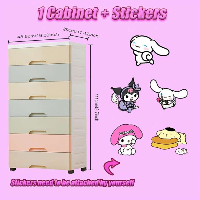 Storage And Organizationcolor Macaron Color Model 5 Floors