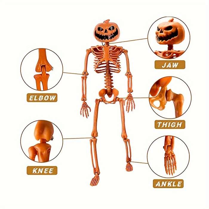 Halloween Decorations Style 2Pcs 40 Series Pumpkin Skull