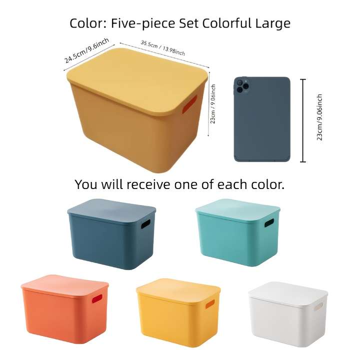 Storage And Organizationcolor Five Piece Set Colorful Large