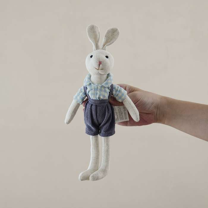 Toy Doll Style Blue Back Strap Rabbit