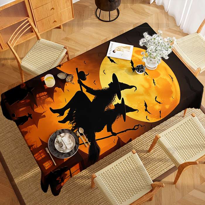Halloween tablecloth decoration size 140cm x 140cm or 55.12in x 55.12in