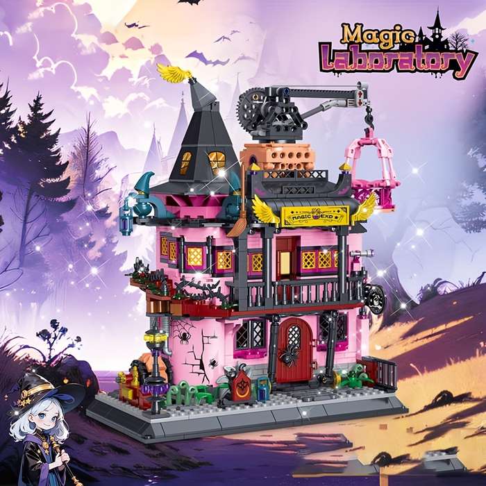Building Toy Architectural Model Toy Set Style Magic Lab Building Blocks