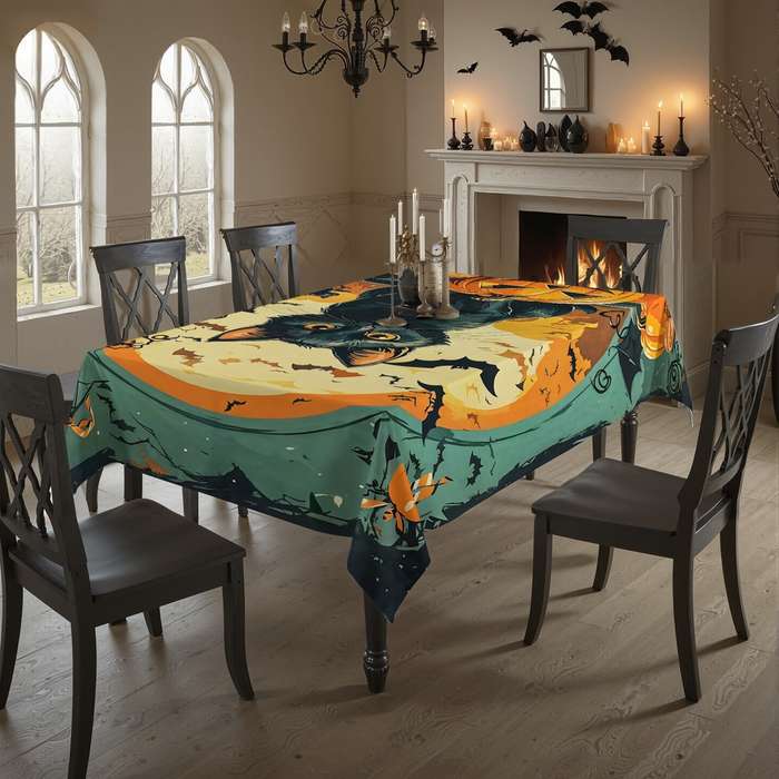 Halloween tablecloth decoration size 152 x 152cm 1pc