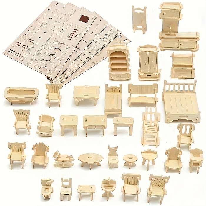 Building Toy Architectural Model Toy Set Model Diy House Kit