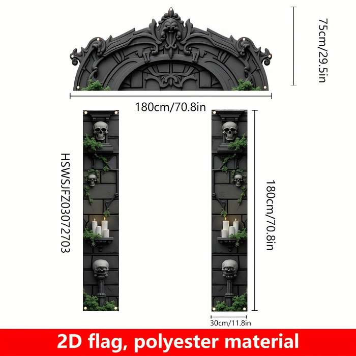 Halloween Decorations Material Polyester Size 179.83Cm X 29.97Cm 179.83Cm X 74.93Cm